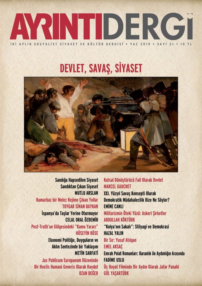 Sayı 31 (Yaz 2019)